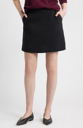 Nordstrom Twill Miniskirt in Black at Nordstrom Rack, Size X-Large