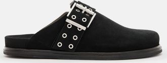AllSaints Leather Juno Leather Eyelet Mule Shoe, Size: UK 4/ US 7/ EU 37
