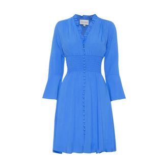Americandreams Sally Short Dress - Dames - Korte kleedjes - Blauw - XL - Leer - Kleedjes