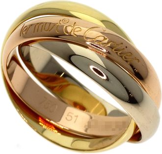 Cartier Yellow Gold (18K) Pink Gold (18K) White Gold (18K) Band Ring (Pre-Owned)