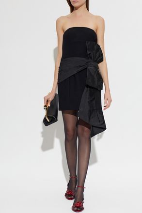 Rotate Off-the-shoulder Short Dress, Womens, Black