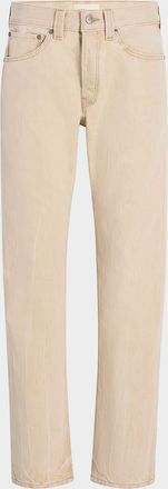 Khaite Callum Mid-Rise Straight-Leg Jeans