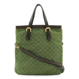 Louis Vuitton Green Tst Khaki Monogram Mini Leather Handbag Shoulder Bag Tote Bag (Pre-Owned)