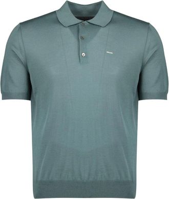 Prada Wollen Polo - Heren - Polos - Groen - XL - Wol - Tops