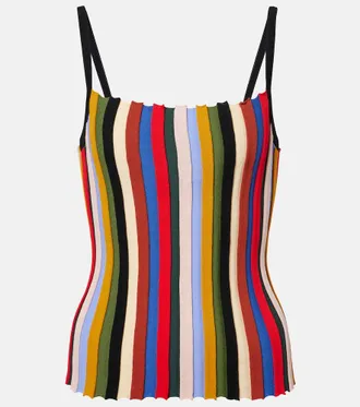 Staud Tank top Skye a righe