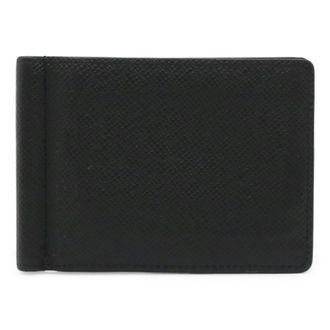 Louis Vuitton Taiga Black Noir Taiga Leather Money Clip (Pre-Owned)