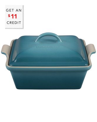LE CREUSET 2.5Qt Heritage Covered Square Casserole With $11 Credit