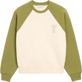 Ami De Coeur Haak Sweatshirt - Heren - Sweatshirts - Groen - XS - Katoen - Hoodies & sweatvesten