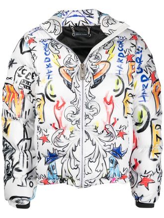Philipp Plein Piumino Skull and Plein - Bianco