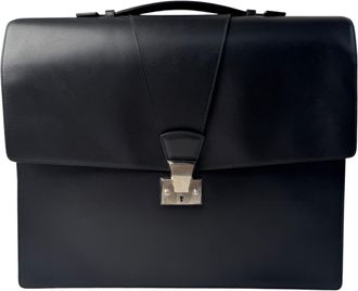 Cartier Black Leather Briefcase (Pre-Owned)
