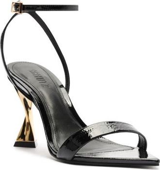 Schutz Elisha Ankle Strap Sandal in Black at Nordstrom, Size 7.5
