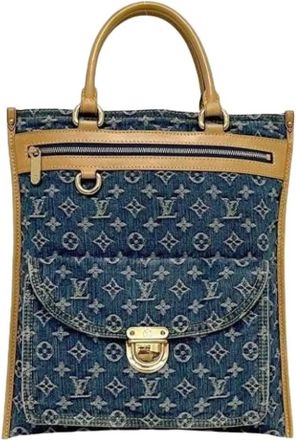 Louis Vuitton Pre-owned Vintage Tote tas - Dames - Vintage Shopper - Blauw - ONE Size - Leer - Vintage