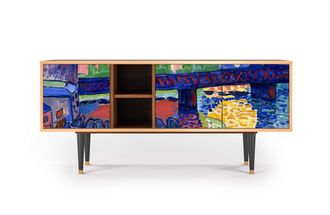 StoryZ Mueble de TV multicolores 3 puertas L 150 cm