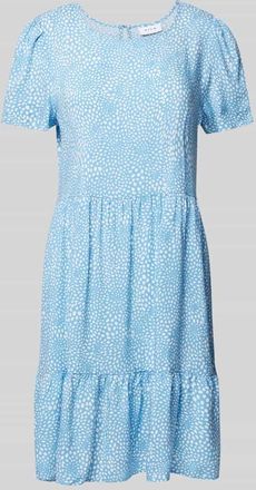 Vila Minikleid aus Viskose im Stufen-Look in Royal, Gr&ouml;&szlig;e 36