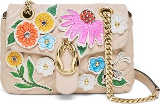 Aim&eacute;e Unity Novelty Box Convertible Leather Shoulder Bag in Floral Collage at Nordstrom