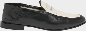 Givenchy Label Canvas and Leather Loafers