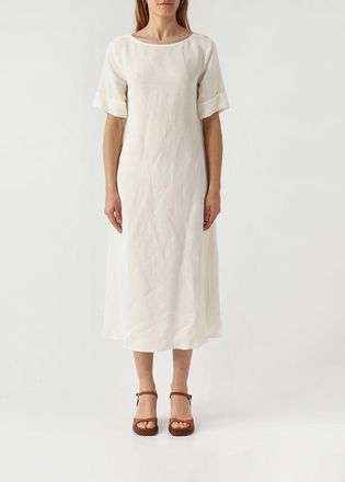 Maliparmi Abito midi in misto lino