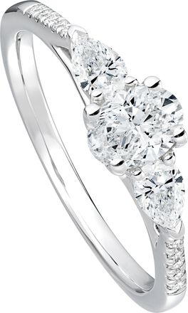 Created Brilliance Alissa White Gold Lab Grown Diamond Engagement Ring