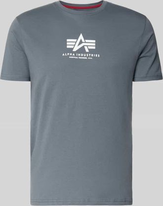 Alpha Industries Alpha Industries T-Shirt mit Logo und Rundhalsausschnitt in Hellblau, Gr&ouml;&szlig;e XXXL