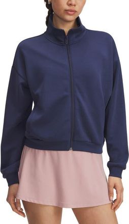 Under Armour Meridian Lounge Front Zip Jacket in Washed Navy at Nordstrom, Size Xx-Large