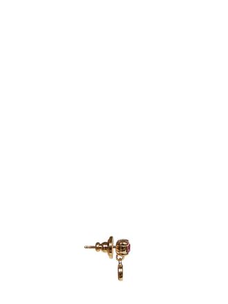 Valentino Garavani Womens Stud Earrings Vlogo Signature Gold Brass
