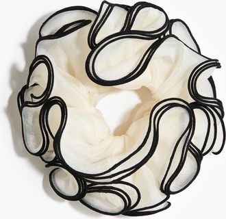 H&M Scrunchie aus Chiffon - White
