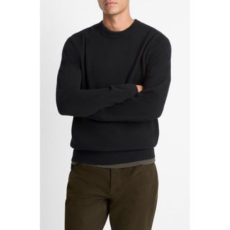 Vince Cashmere Crewneck Sweater in Black at Nordstrom, Size Xx-Large
