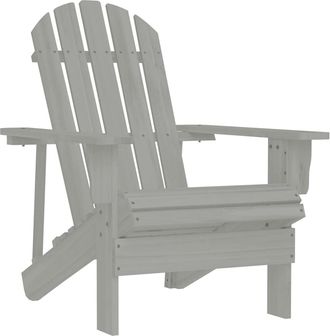 vidaXL Vidaxl - Silla De Jard&iacute;n De Madera Gris