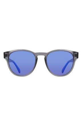 Dragon 53mm Round Sunglasses in Shiny Crystal Grey at Nordstrom Rack