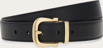 Ferragamo Men Reversible and adjustable Gancini belt Brown