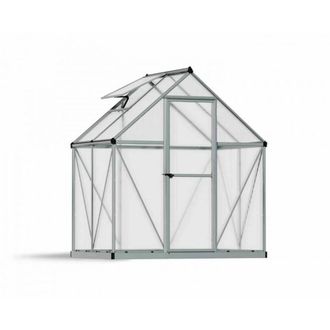 Palram Greenhouse Mythos 6X4 - Polycarbonate - L126 x W185 x H208 - Silver