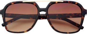 Freyrs Eyewear Spencer Aviator Sunglasses in Brown at Nordstrom