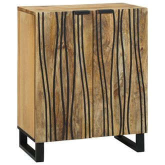 Berkfield Home Sideboard - 60 x 33.5 x 75 cm, crafted from solid mango wood in Brown | Size: 60 x 33.5 x 75 cm