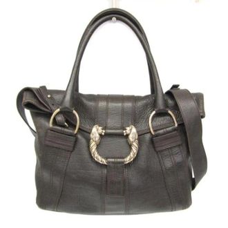 Bulgari Pre-owned Leoni 34730 Handtas - Dames - Pre-owned - Bruin - Maat: ONE Size Leer