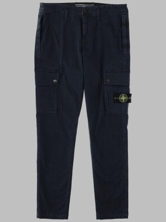 Stone Island Straight-Leg Cargo Pants with Distinctive Logo Patch