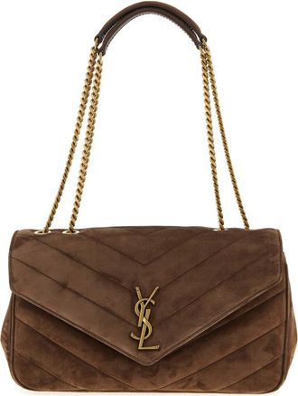 Saint Laurent Brown Loulou Medium Shoulder Bag