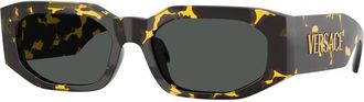 Versace Stijlvolle zonnebril - unisex - Zonnebrillen - Bruin - 55 MM - Accessoires