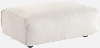 Sweeek Sweeek - Pouf, poggiapiedi per divano Wallas velluto a coste, 3 posti