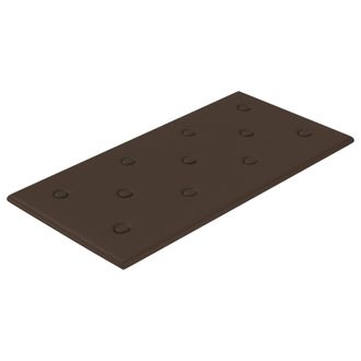 vidaXL Cabecero De Pared 12 Pcs Marr&oacute;n 60 X 30 Cm Cuero Sint&eacute;tico Vidaxl