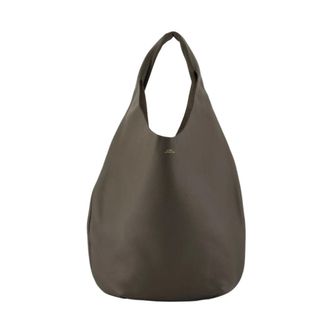A.P.C. A.p.c., Tassen, Dames, Groen, ONE Size, Leer, Le Neige Schoudertas