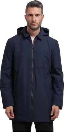 Suns Chaqueta larga con capucha y cremallera - Jackets - Hombre - Azul - 2XL