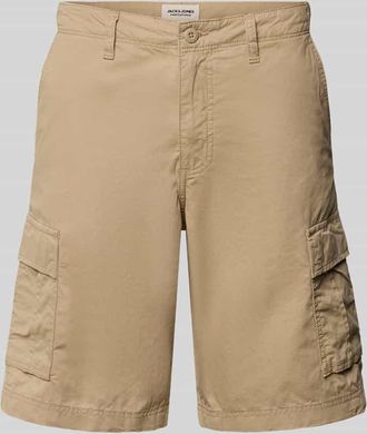Jack & Jones Jack & Jones Shorts mit Cargotaschen Modell COLE MATTY in Beige, Gr&ouml;&szlig;e XXL