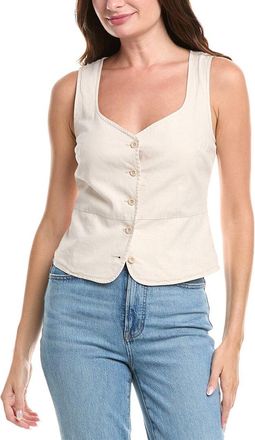 Michael Stars Honey Linen-Blend Button Vest