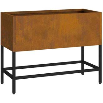 vidaXL Raised Garden Planter Rusty 60 x 26 x 45 cm Weathering Steel vidaXL