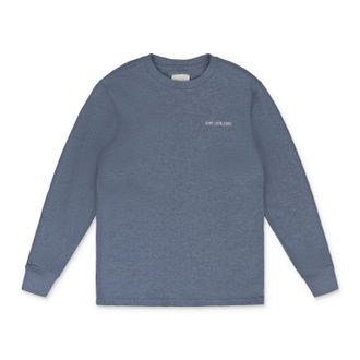 Aim&eacute; Leon Dore Blue LS Melange Uniform Tee