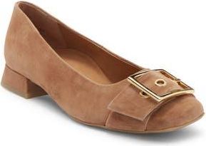 Paul Green Devony Buckle Flat in Nut Suede at Nordstrom Rack, Size 10.5Us / 8Uk