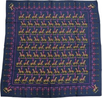 Herm&egrave;s Pre-owned Silk scarves - Dames - Vintage Accessoires - Veelkleurig - ONE Size - Vintage