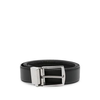 Giorgio Armani Reversible Leather Belt - male - Giorgio Armani - Belts - Black - ONE SIZE - Accessories