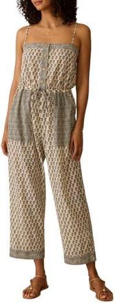 Faherty Catalina Mixed Print Linen Jumpsuit in Summer Pearl Blossom at Nordstrom Rack, Size X-Small