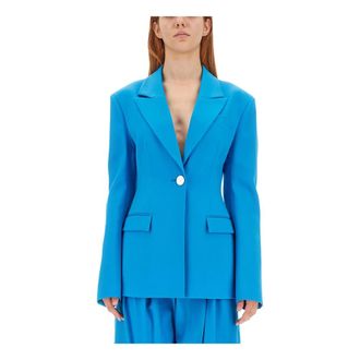 The Attico Single-breasted blazer - female - The Attico - Blazers - Blue - M - Jackets